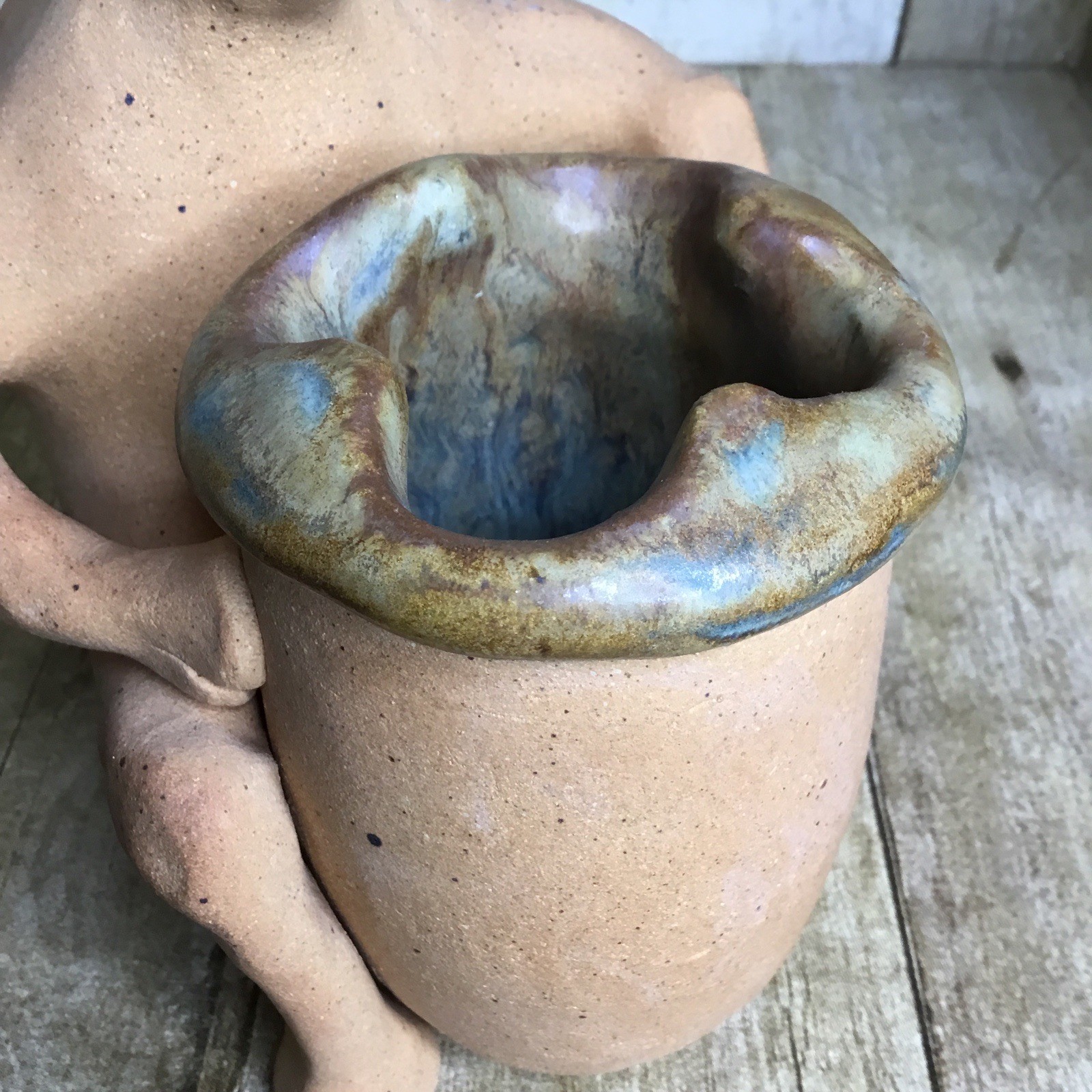 Vintage Alan Paschell Clay Studio Pottery Camel Planter Pot 7.5”