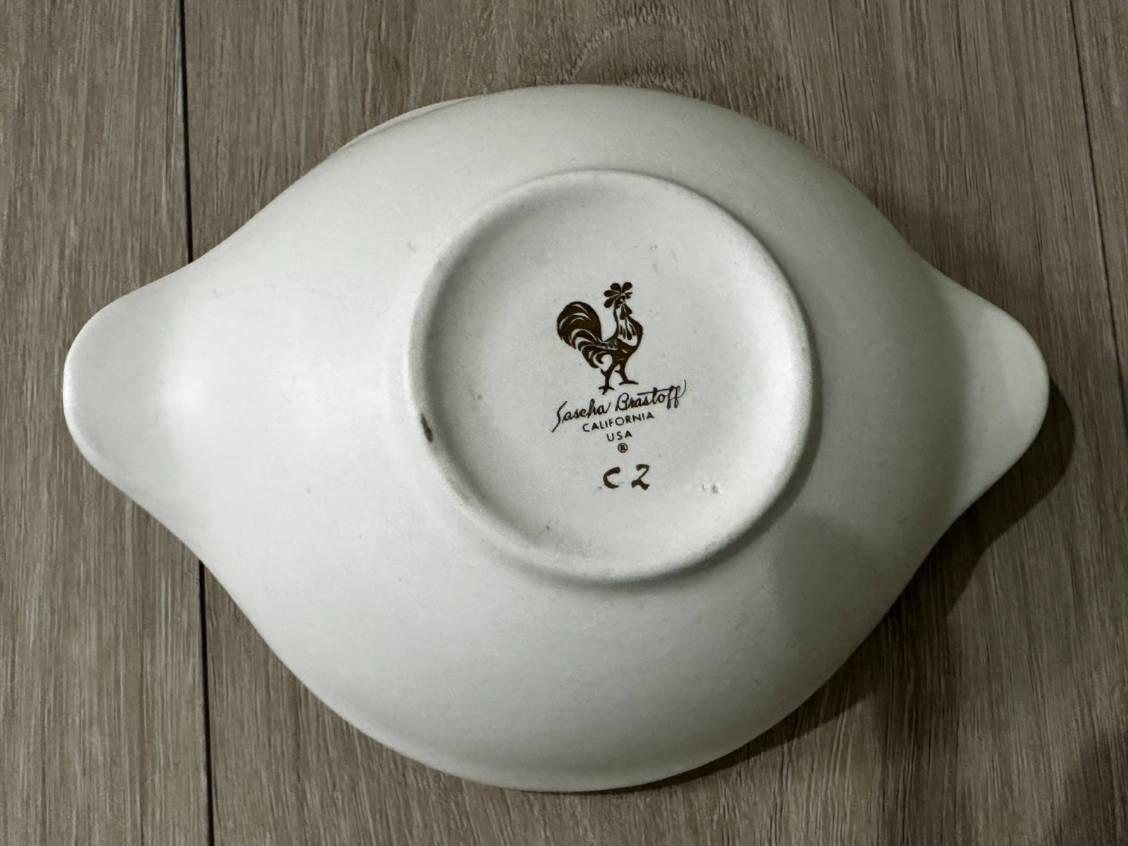 MCM 1960’s Signed Sascha Brastoff Calif PAIR OF 2 trinket dishes FREE shipping