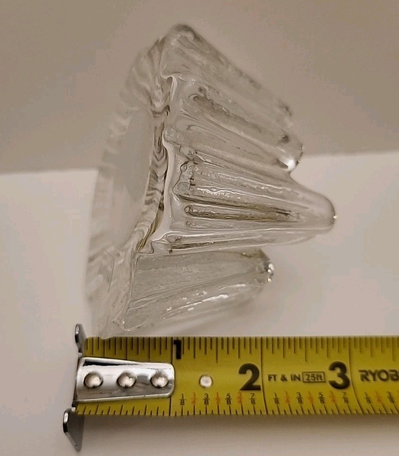Beautiful Single Nybro Sweden Volcano Glass Votive Holder